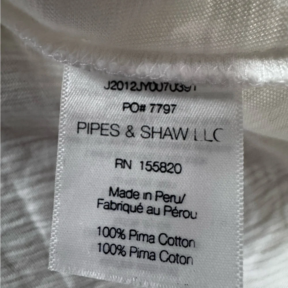NEW VERONICA BEARD Bouvet Smocked Shoulder tee L Pima cotton